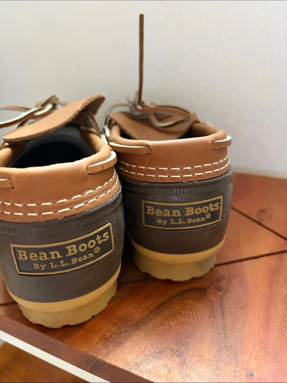 L.L. Bean Brown and Olive Green Women's Winter Rain Duck Shoes